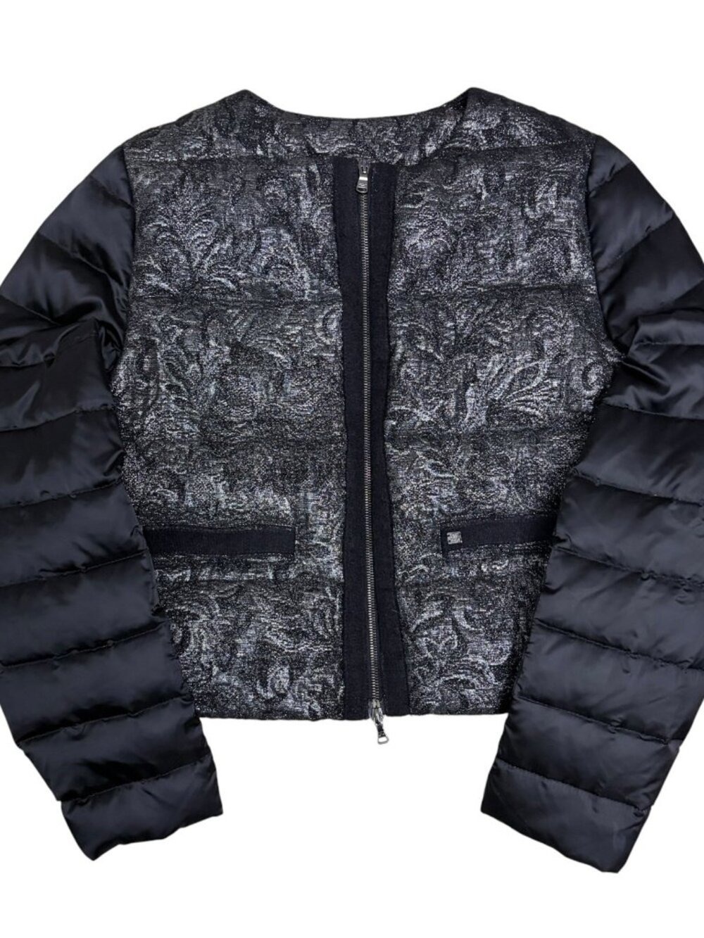 $1,300 PAUL & SHARK Goose Down Puffer Jacket LUXURY Wool Bomber Coat Large